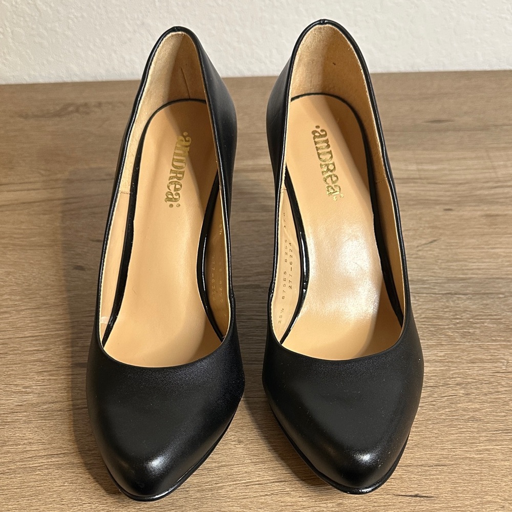 ANDREA FENZI Classic Black Heels